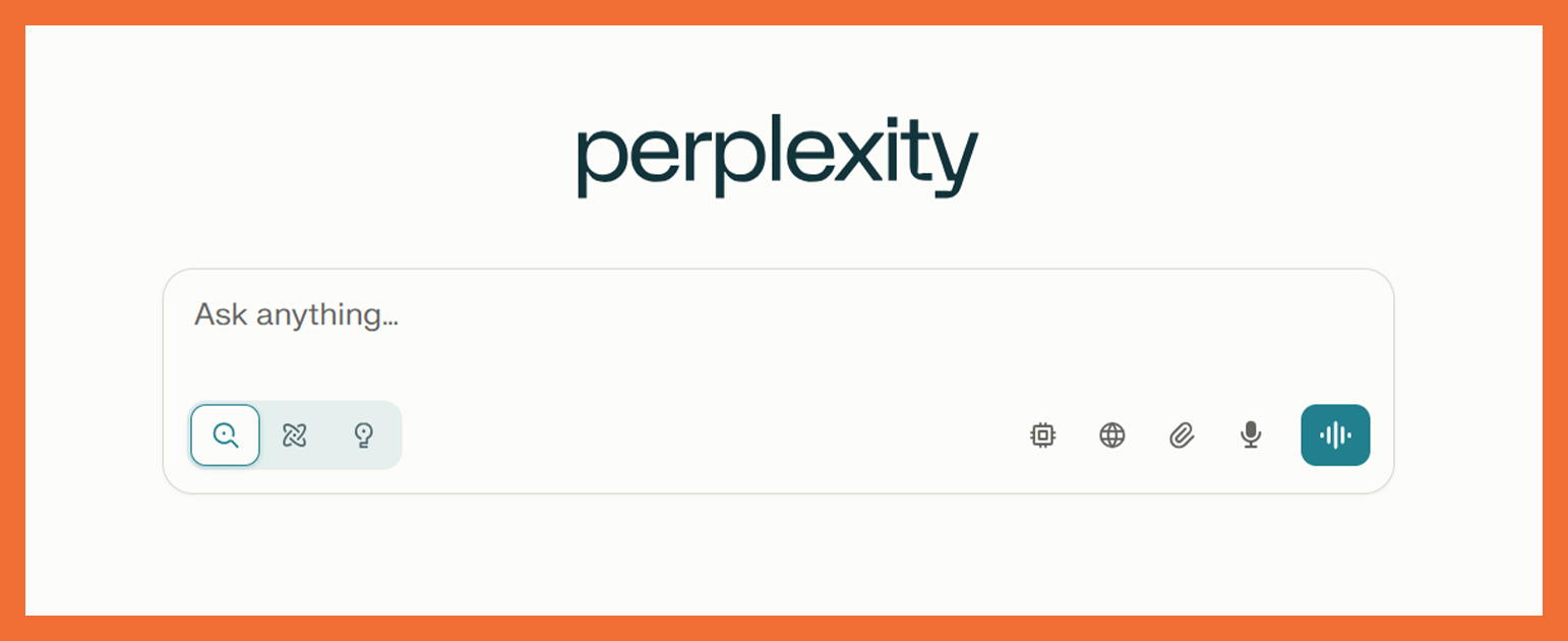 Perplexity Search Bar Screenshot